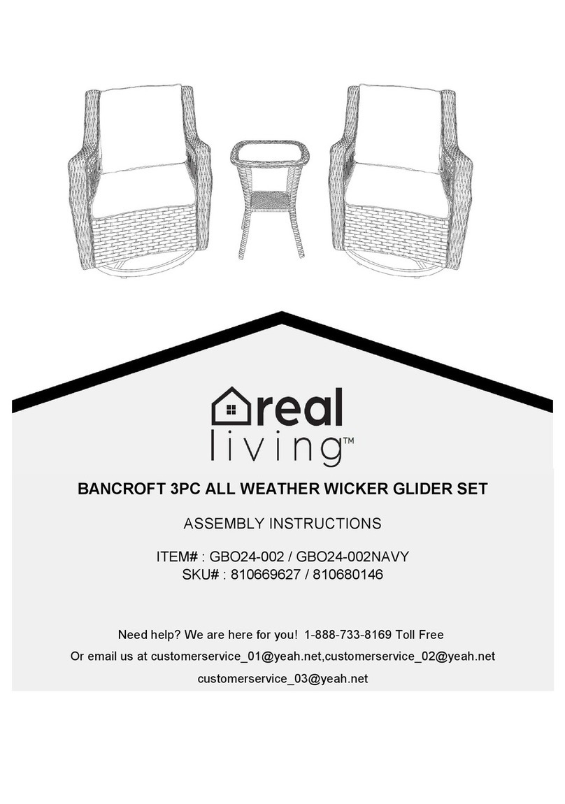 real living BANCROFT GBO24-002 Assembly instructions