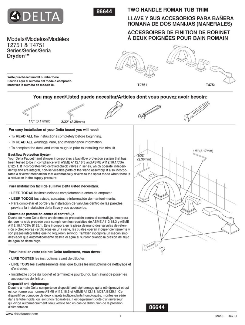 Delta Dryden T4751 Series User manual