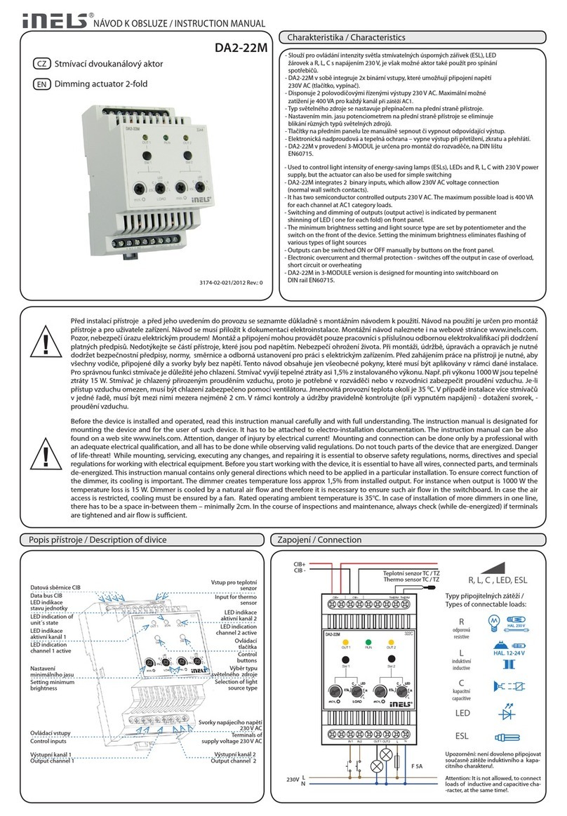 Elko iNels DA2-22M User manual