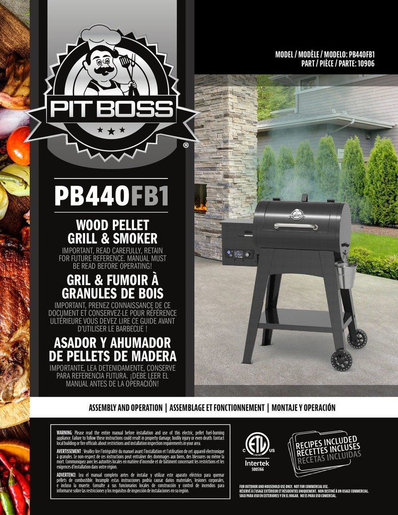Pit Boss PB440FB1 Installation instructions
