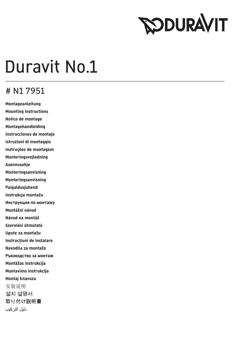 DURAVIT N1 7951 Mounting instructions