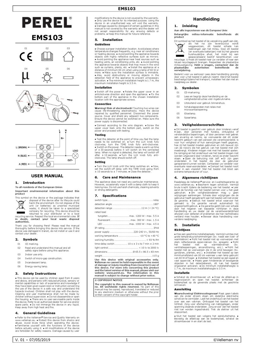 Perel EMS103 user manual