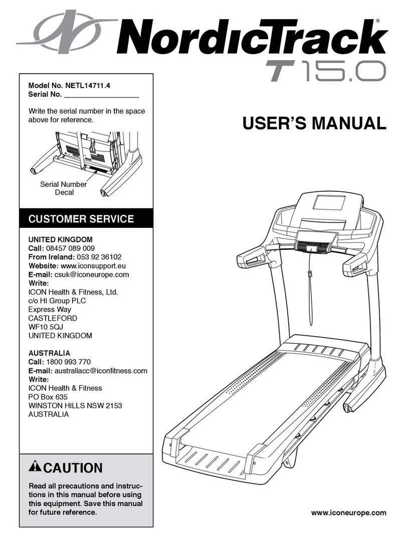 NordicTrack NETL14711.4 User manual