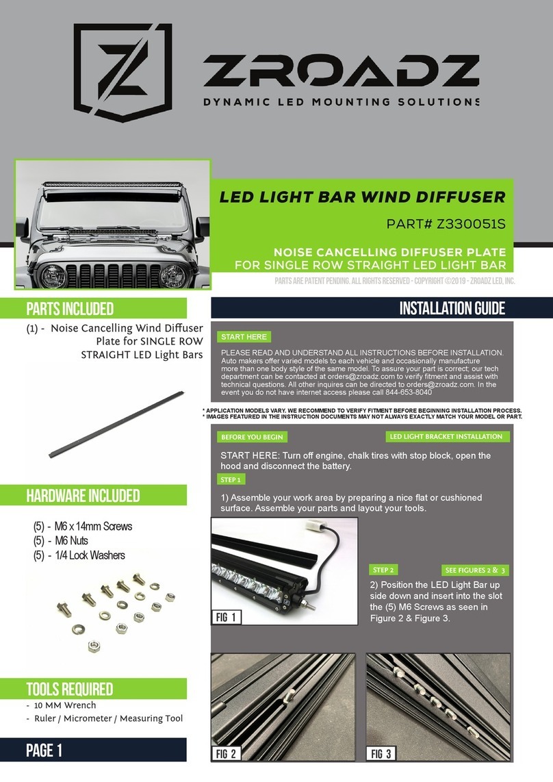 ZROADZ Z330051S installation guide