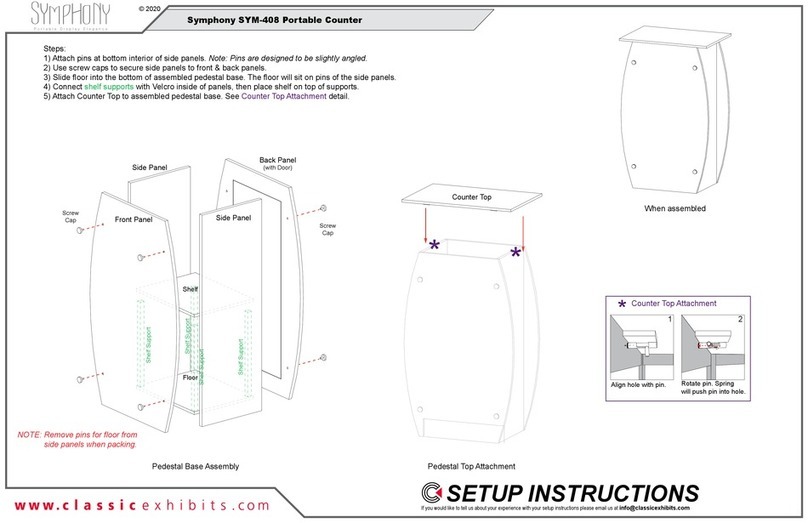 Classic Exhibits Symphony SYM-408 Setup instructions