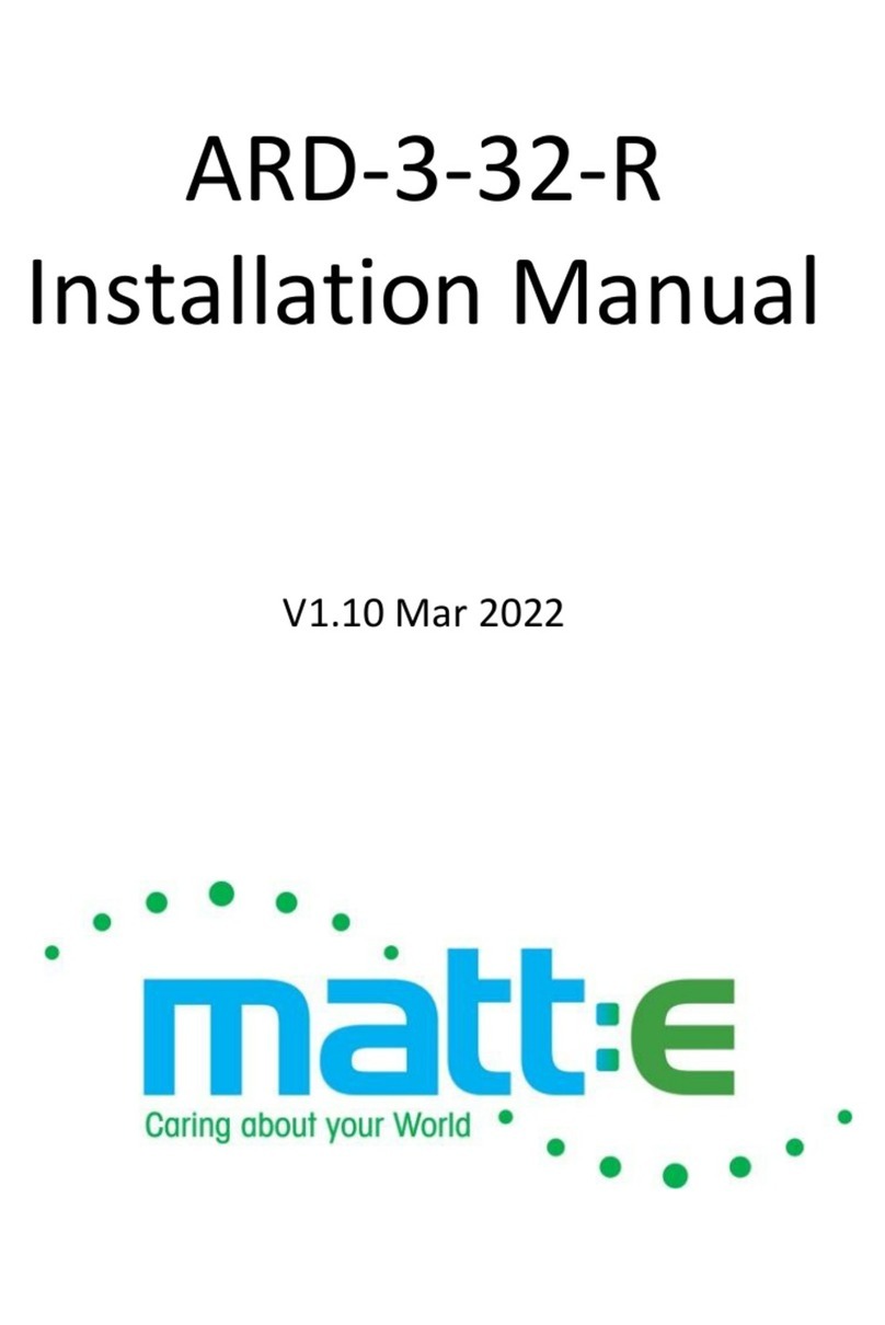Matt:e ARD-3-32-R installation manual