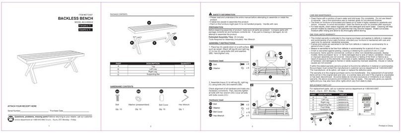 LOWE'S LG-6008-B quick start guide