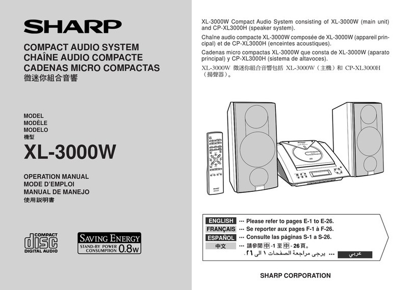 Sharp XL-3000W User manual Sharp XL-3000W User manual