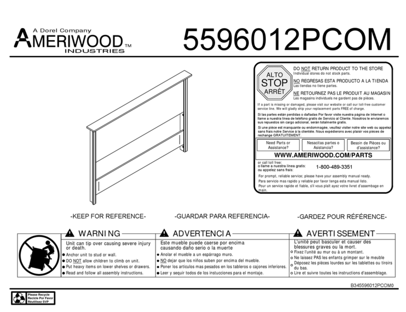 Dorel AMERIWOOD 5596012PCOM manual
