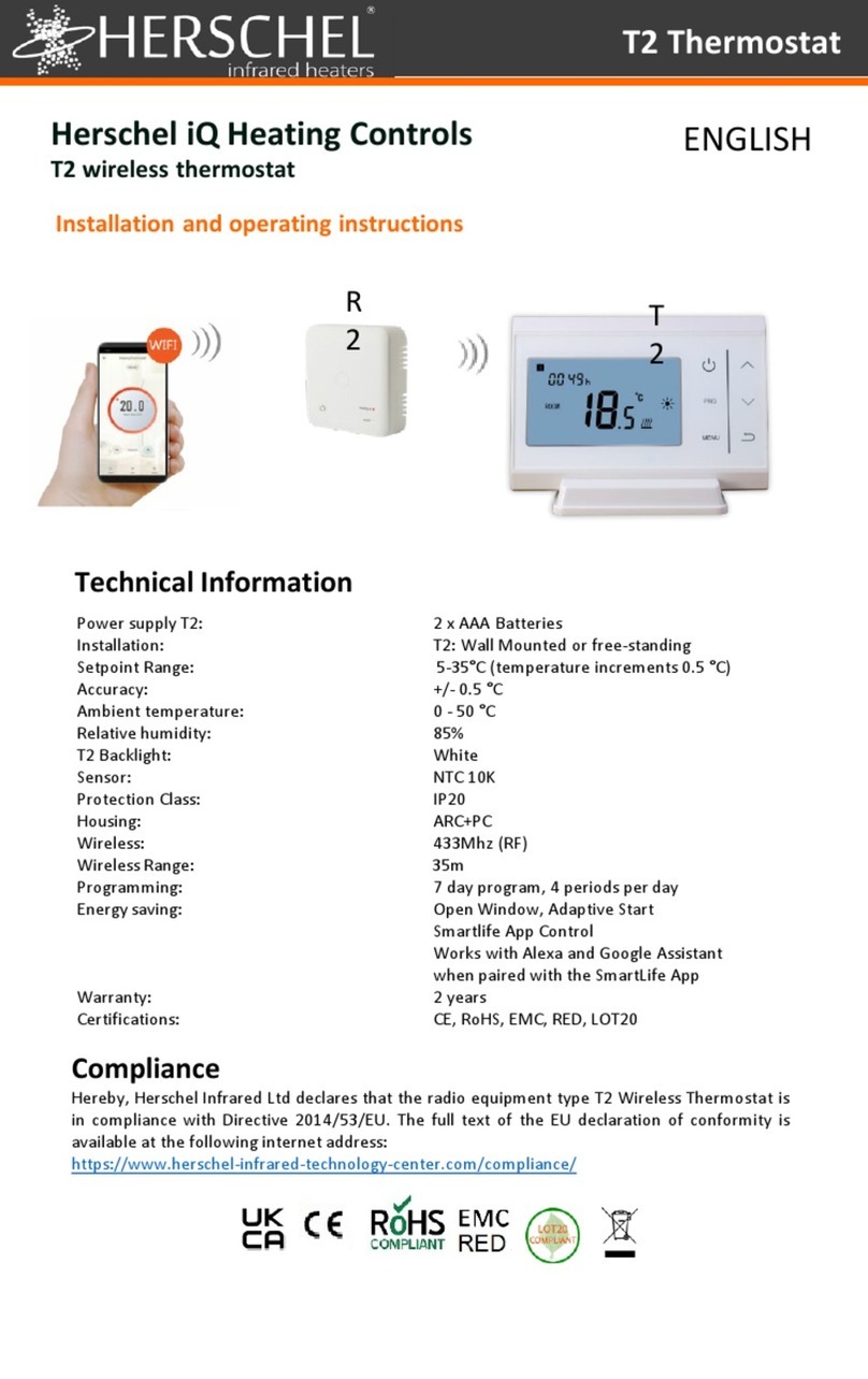 Herschel iQ Heating Controls T2 User manual