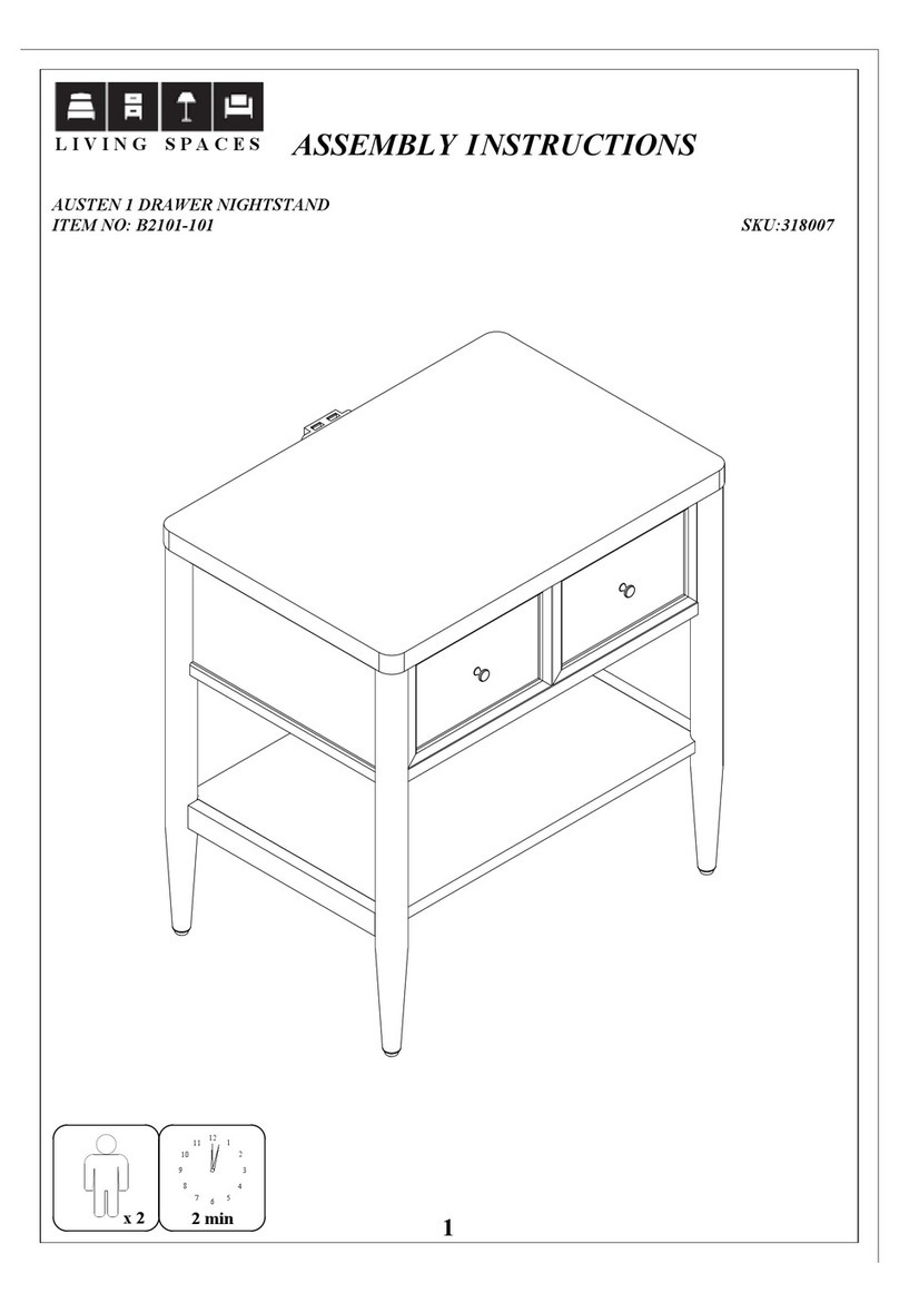 Living Spaces AUSTEN B2101-101 User manual Living Spaces AUSTEN B2101-101 User manual