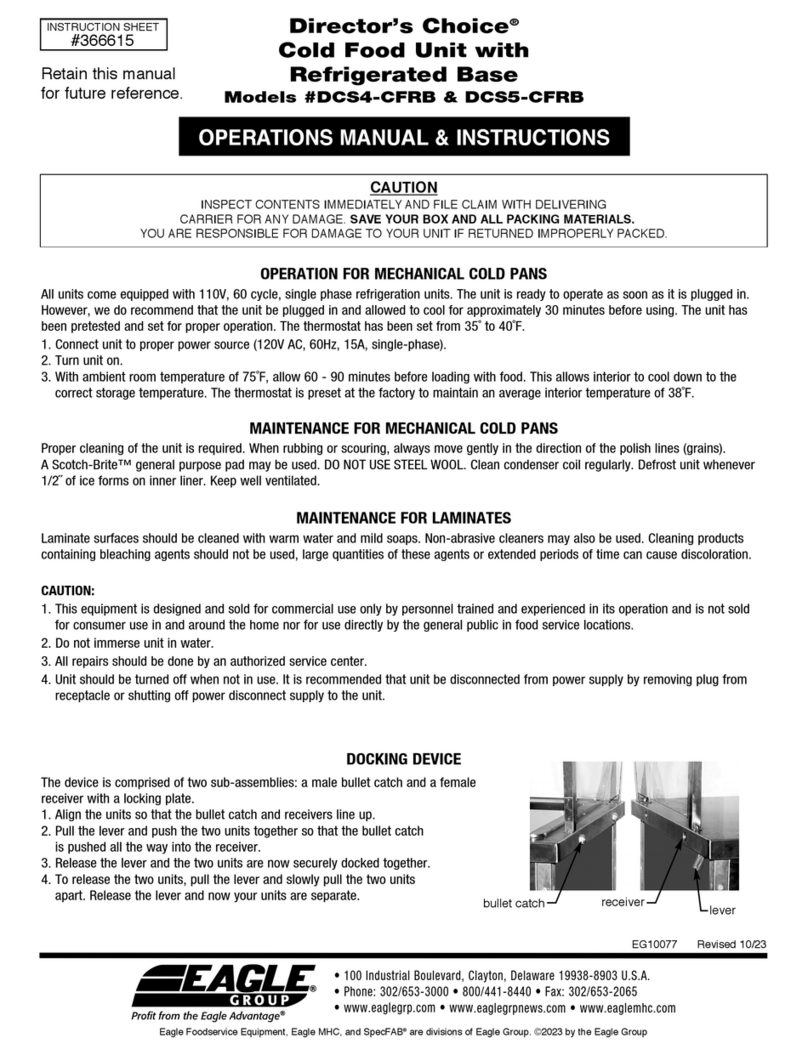 Eagle Group Director's Choice DCS4-CFRB Operation manual and instructions