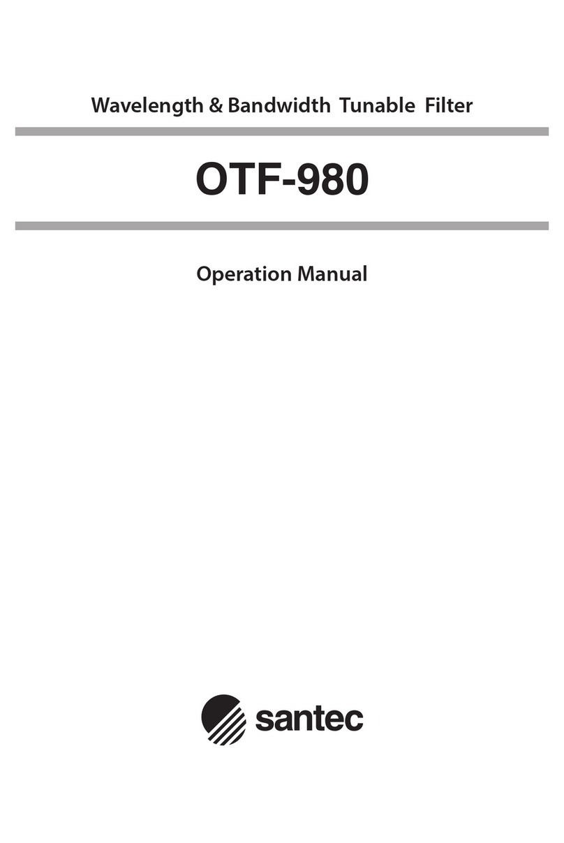 Santec OTF-980 Operation manual
