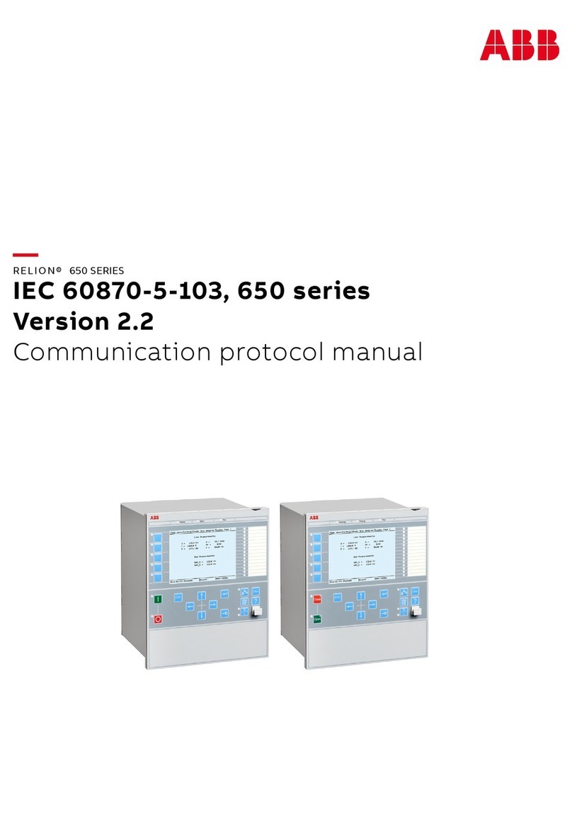 ABB RELION 650 SERIES User manual