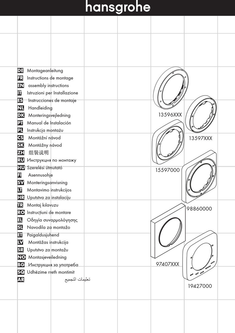 Hans Grohe ShowerSelect 13597 Series User manual Hans Grohe ShowerSelect 13597 Series User manual