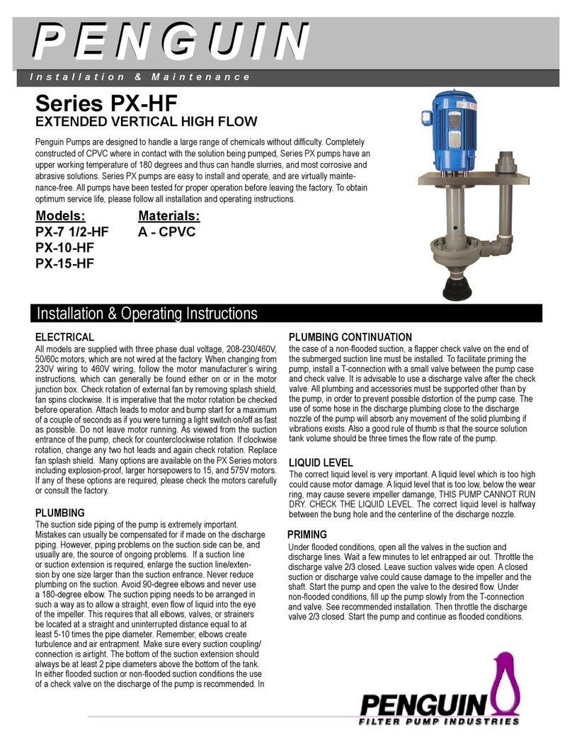 Penguin PX-HF Series Installation & maintenance