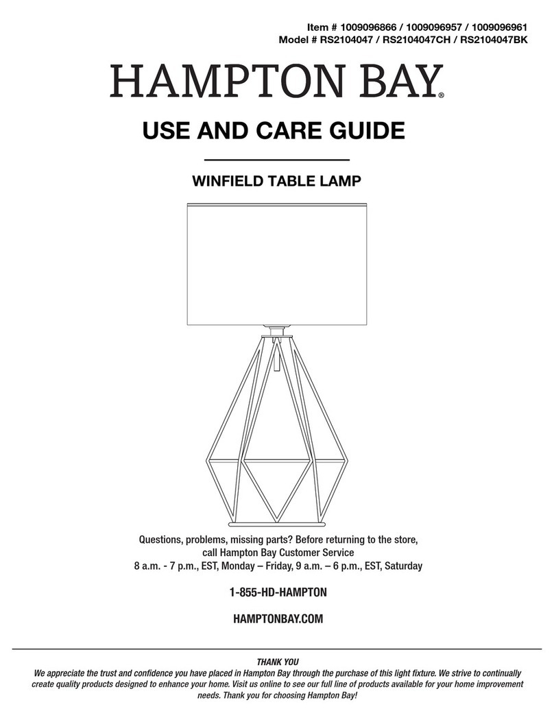 HAMPTON BAY WINFIELD RS2104047 User manual