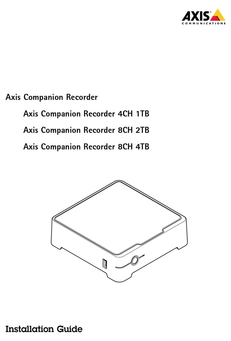 Axis Companion Recorder User manual Axis Companion Recorder User manual