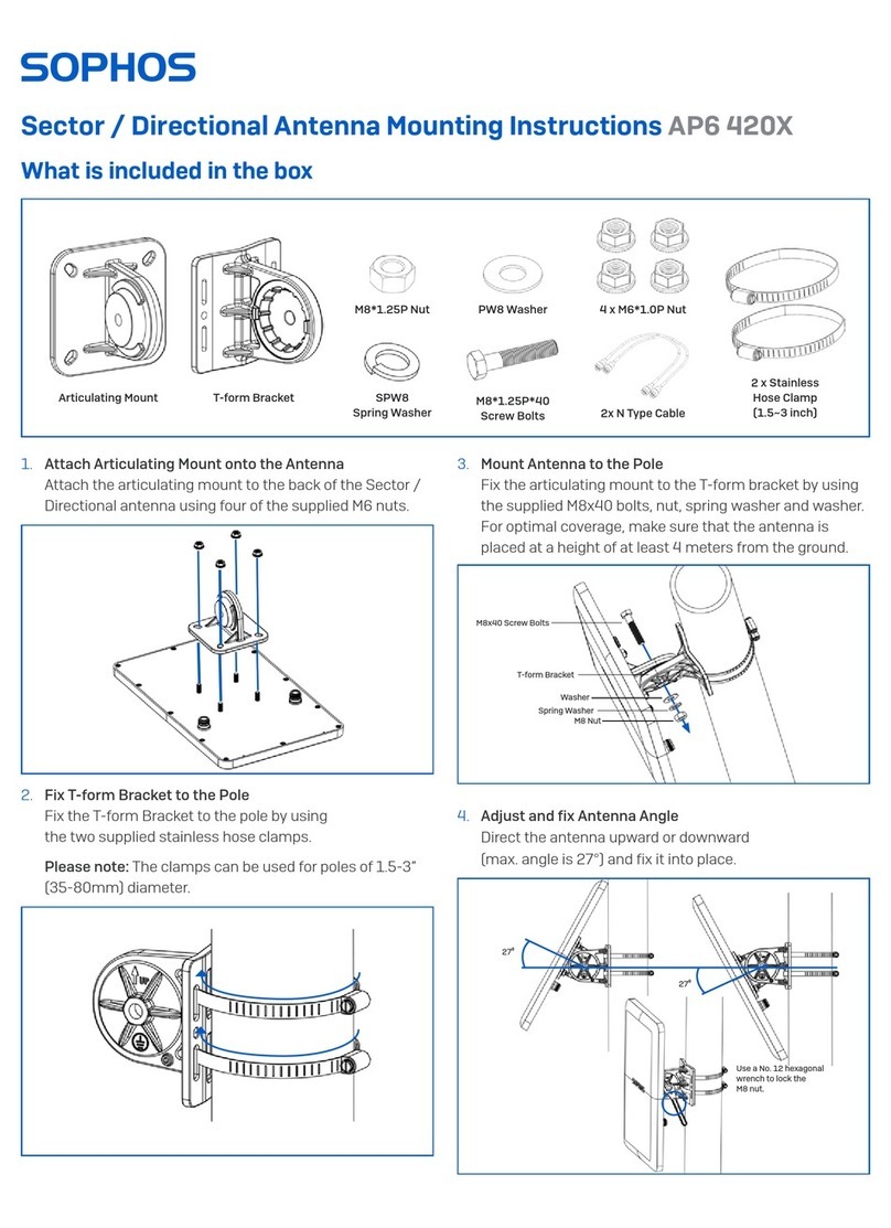Sophos AP6 420X Mounting instructions
