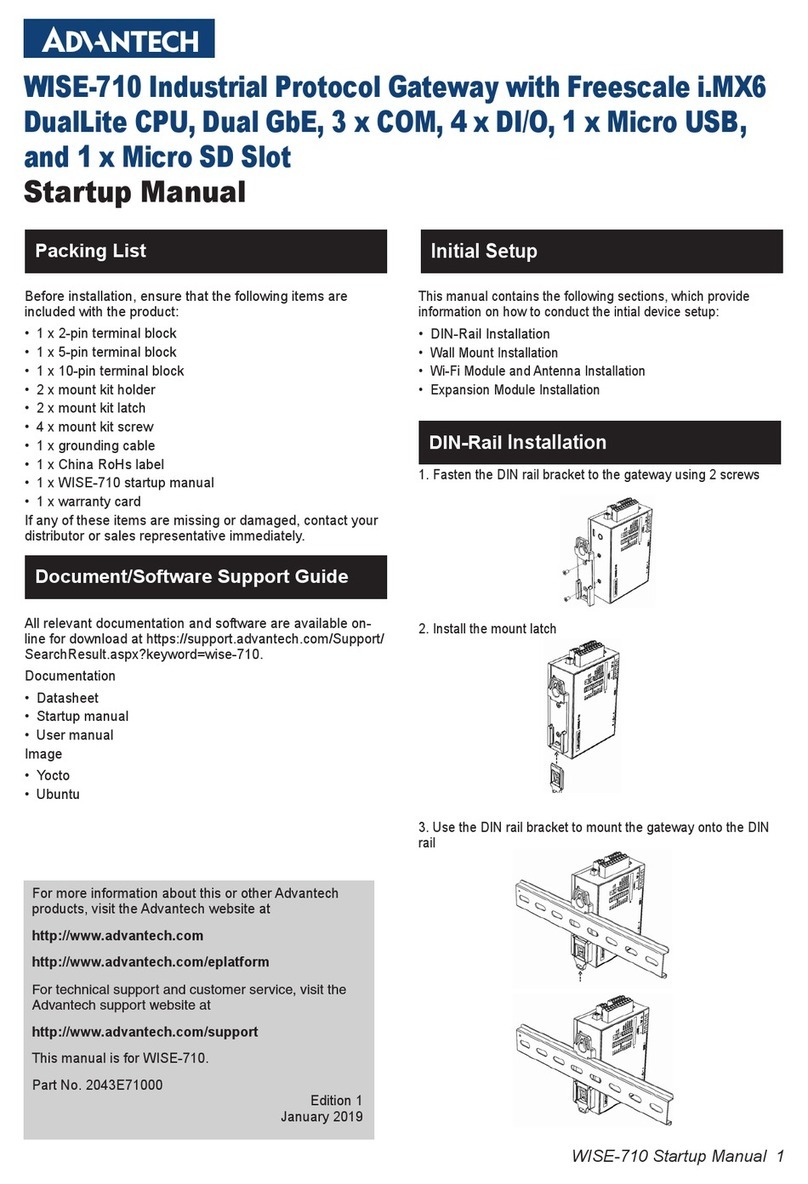 Advantech WISE-710 Installation and operation manual