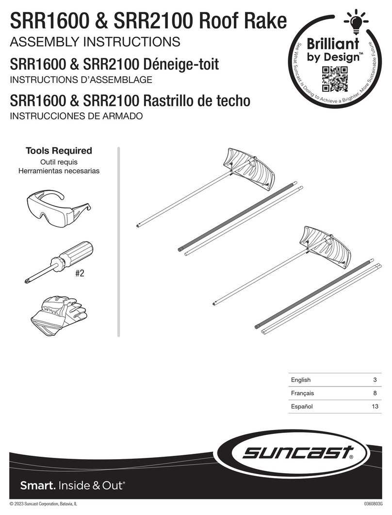 Design Brilliant suncast SRR1600 Assembly instructions