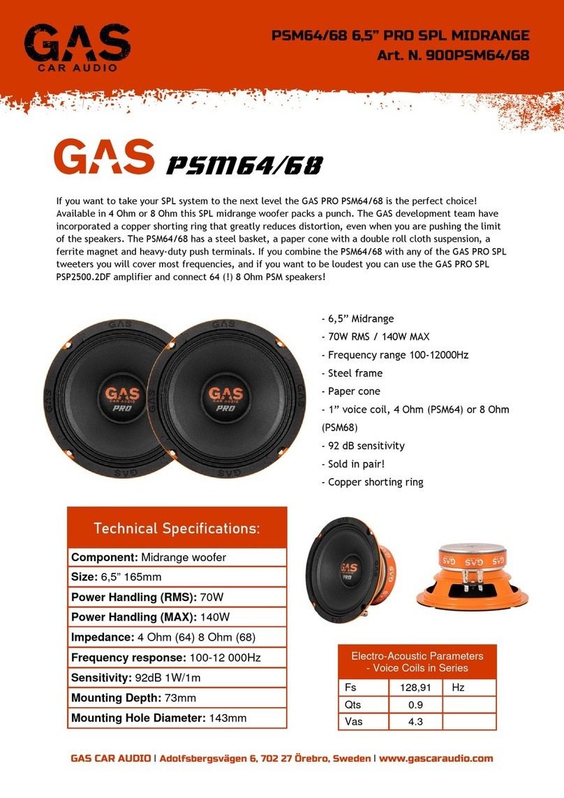 GAS PRO SPL PSM64 owner's manual