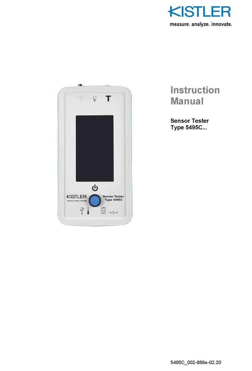 Kistler 5495C Series User manual
