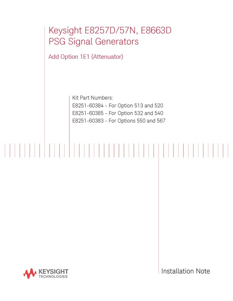 Keysight Technologies E8251-60384 Quick start guide Keysight Technologies E8251-60384 Quick start guide