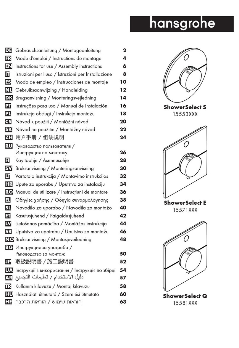 Hans Grohe ShowerSelect S 15553 Series Instructions for use/assembly instructions