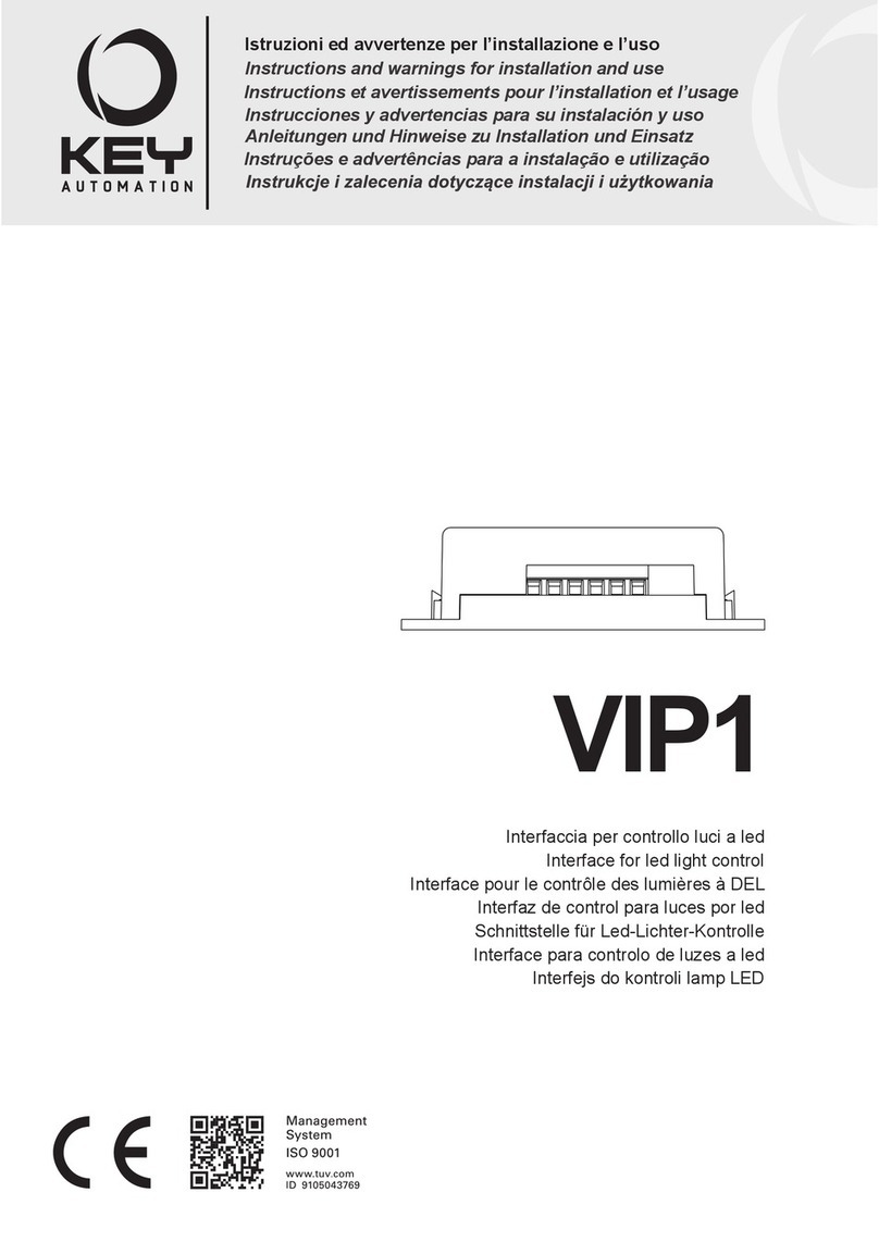 Keyautomation VIP1 Instructions and warnings for installation and use