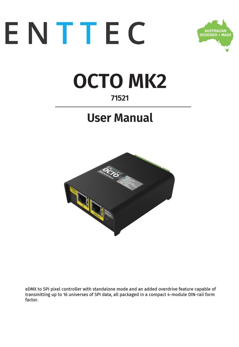 Enttec OCTO MK2 User manual