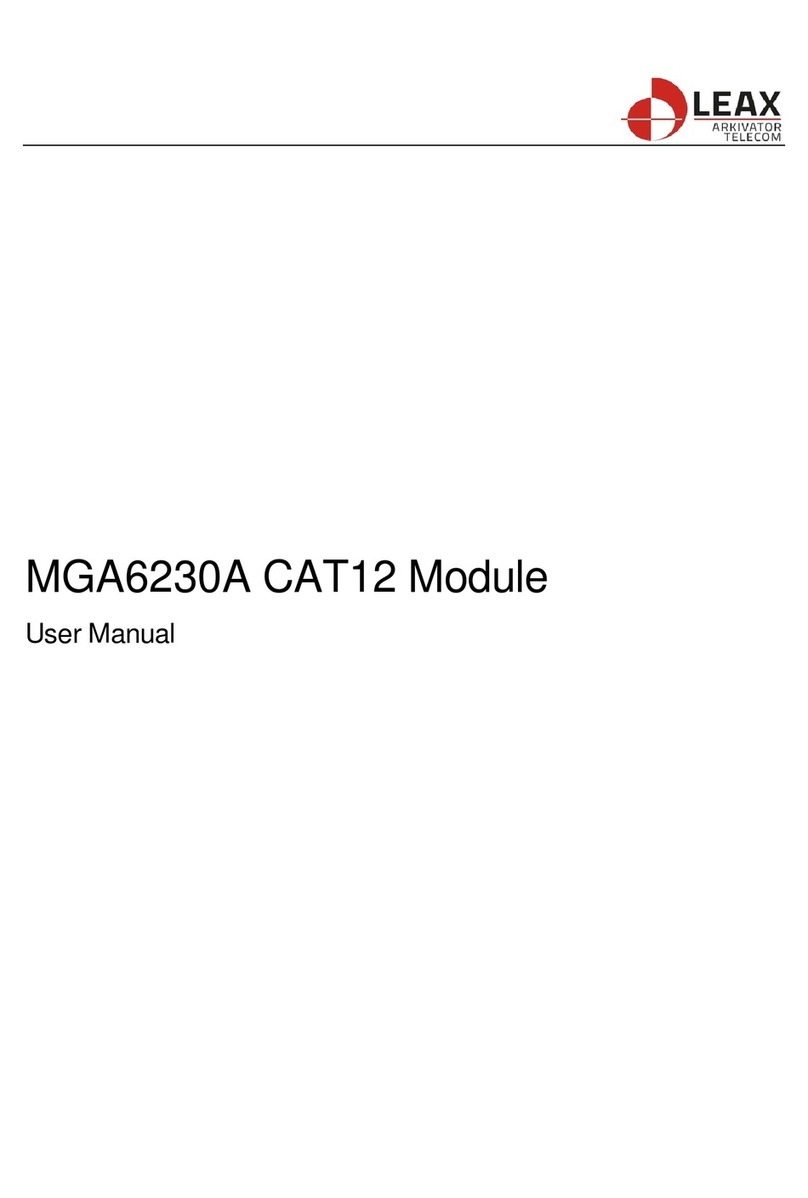 LEAX MGA6230A user manual