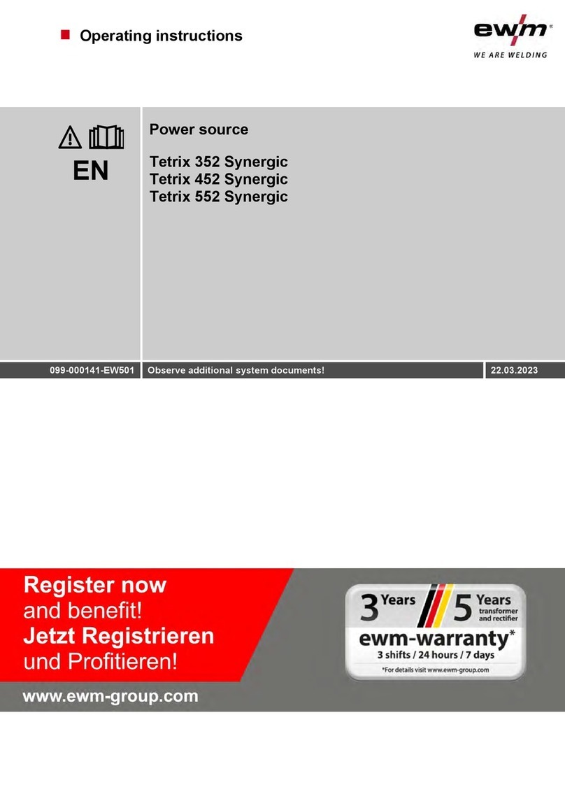 EWM Tetrix 352 Synergic operating instructions