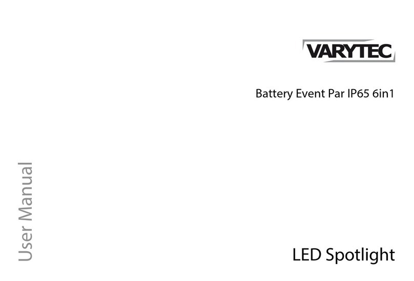Varytec Battery Event Par IP65 6in1 user manual