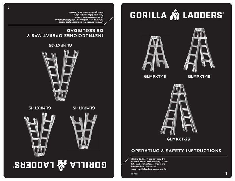 GORILLA LADDERS GLMPXT-15 Operating/safety instructions