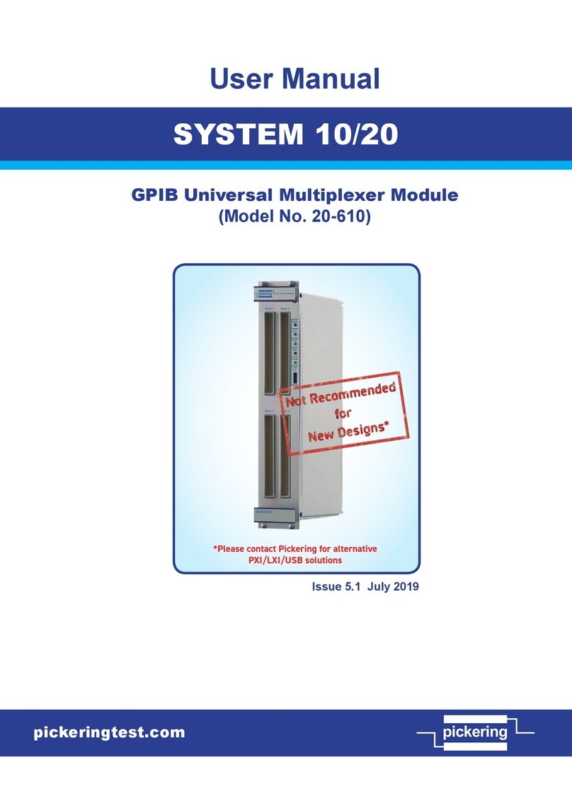 Pickering 20-610 User manual