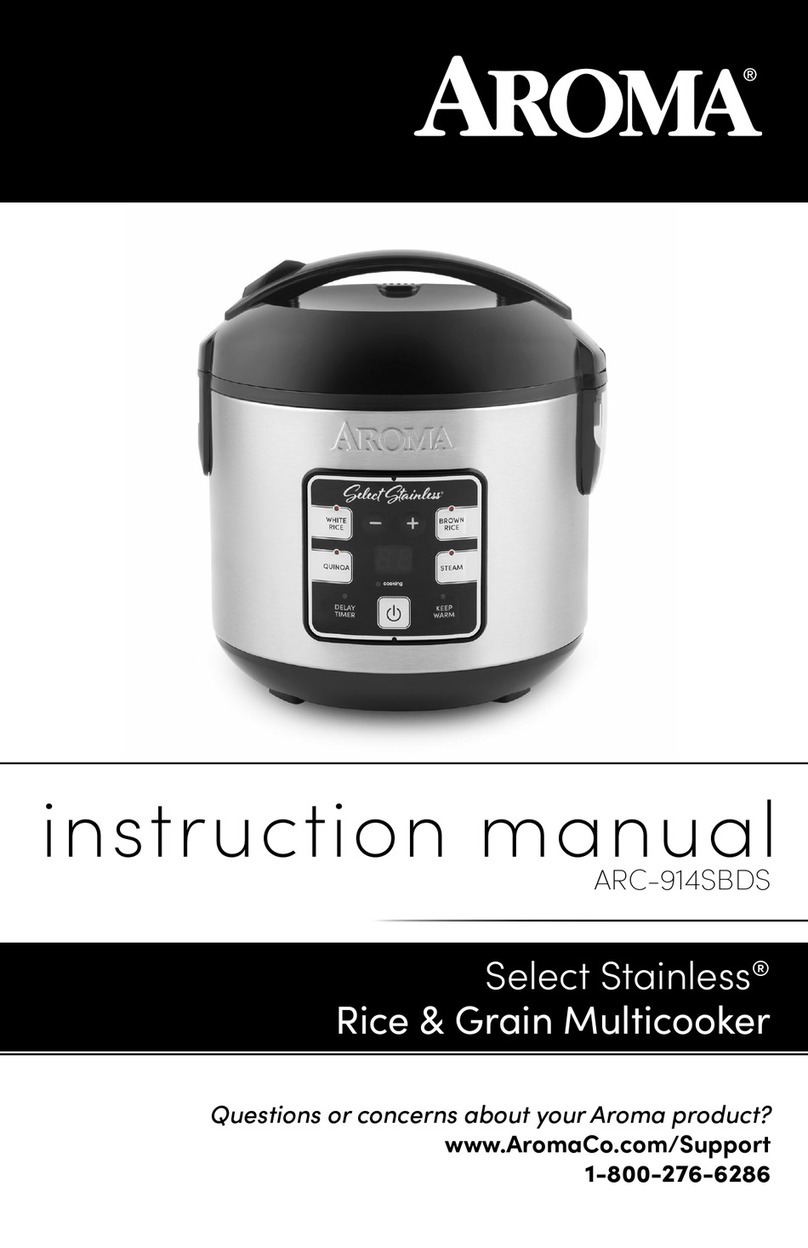 Aroma Select Stainless ARC-914SBDS instruction manual