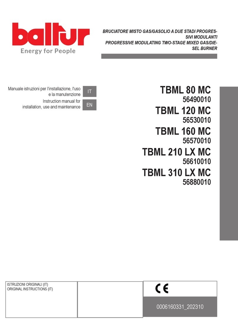 baltur TBML 80 MC Instruction manual for installation, use and maintenance
