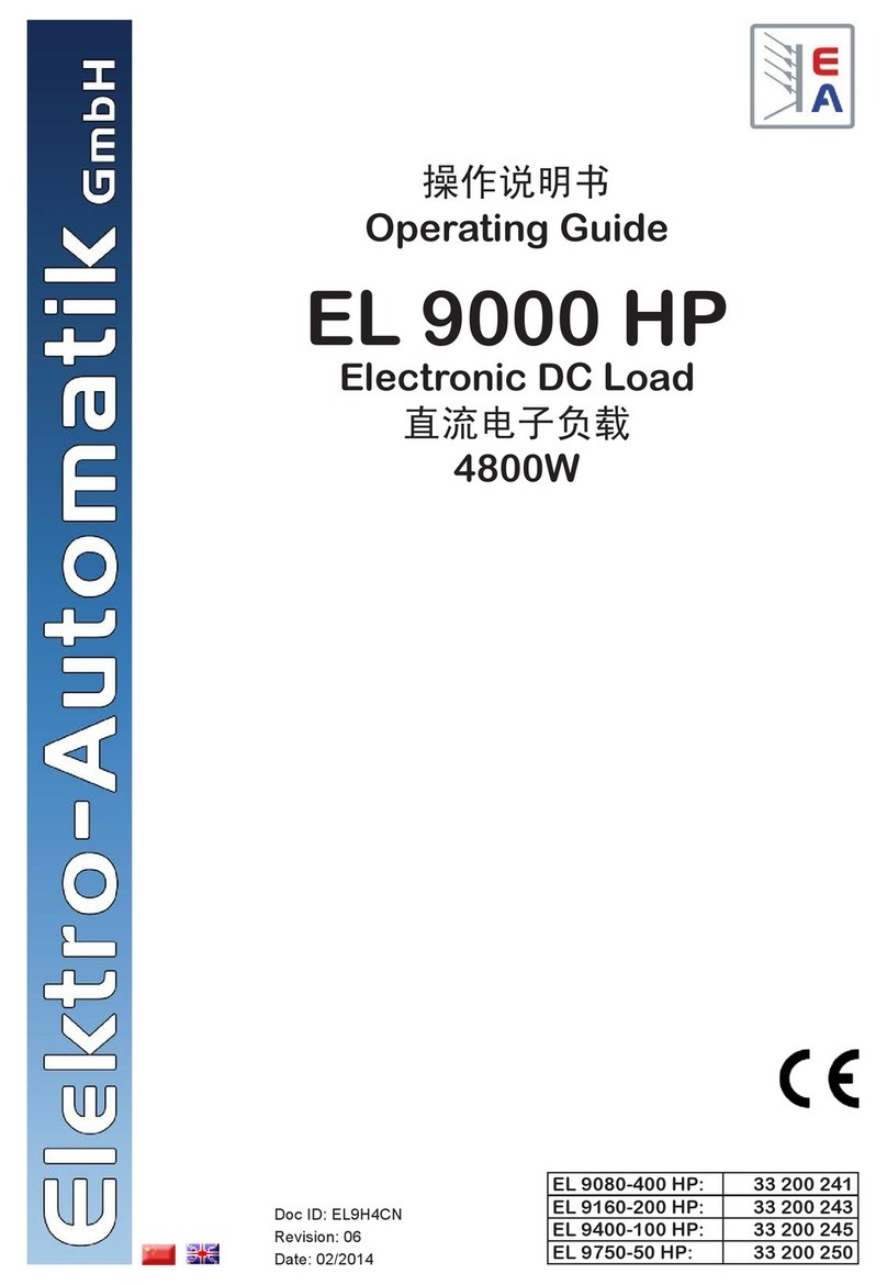 Elektro-Automatik EL 9000 HP operating guide