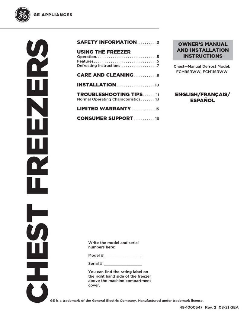GE FCM9SRWW Operating instructions