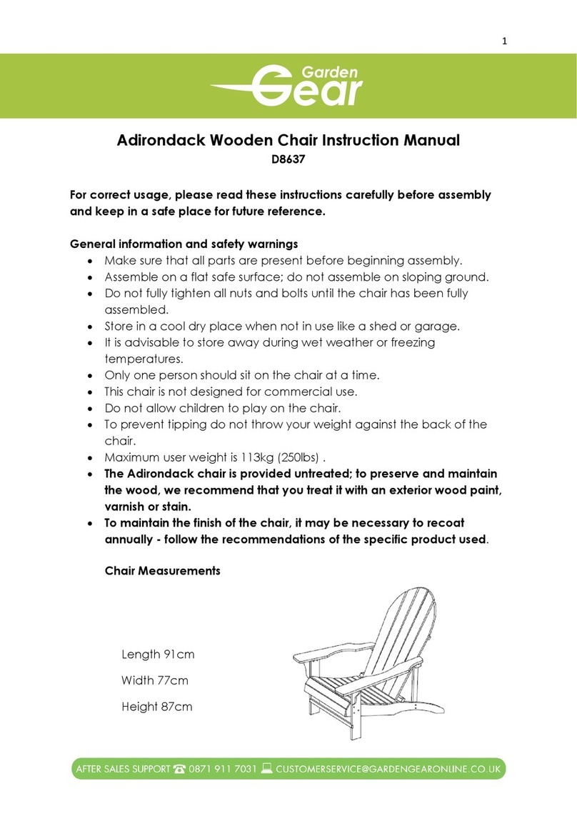 Garden Gear D8637 instruction manual