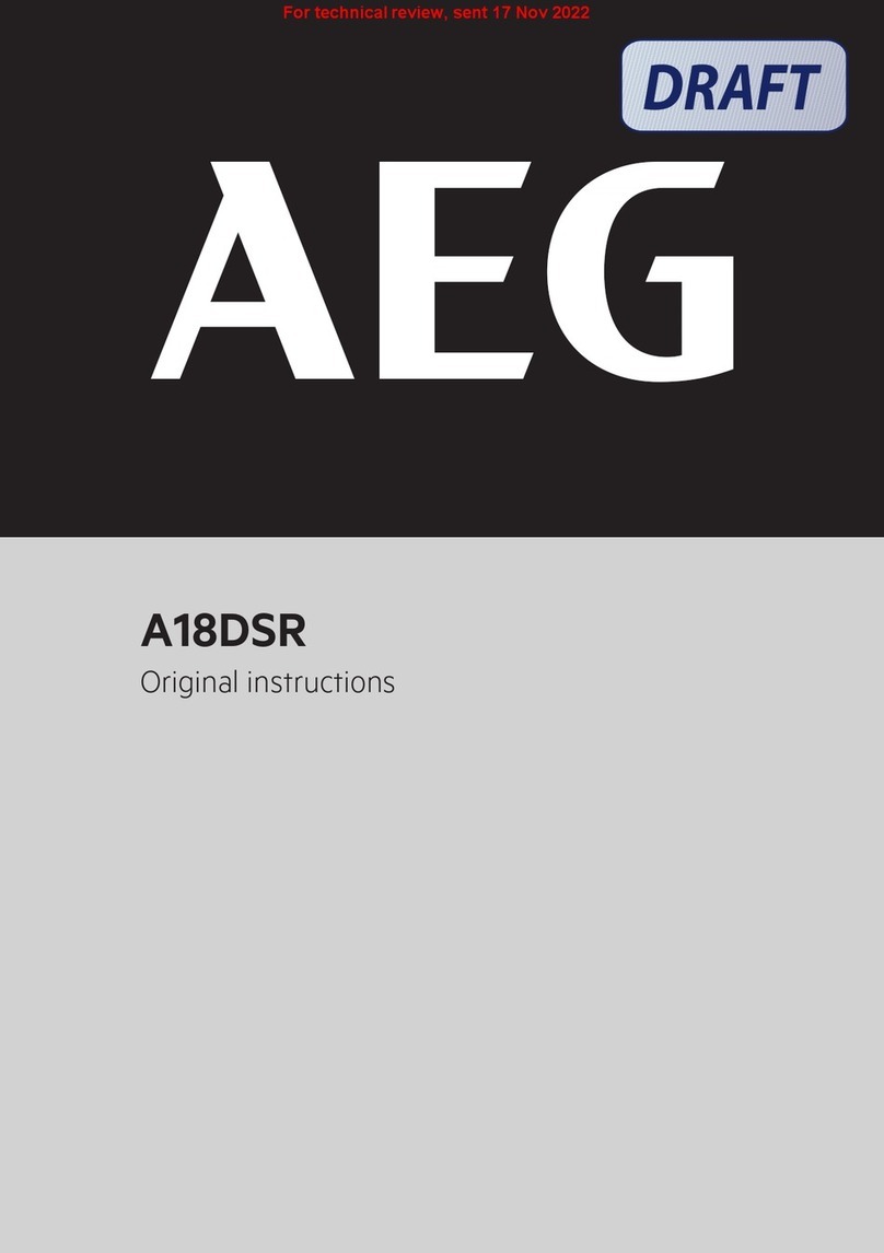 AEG A18DSR Original instructions