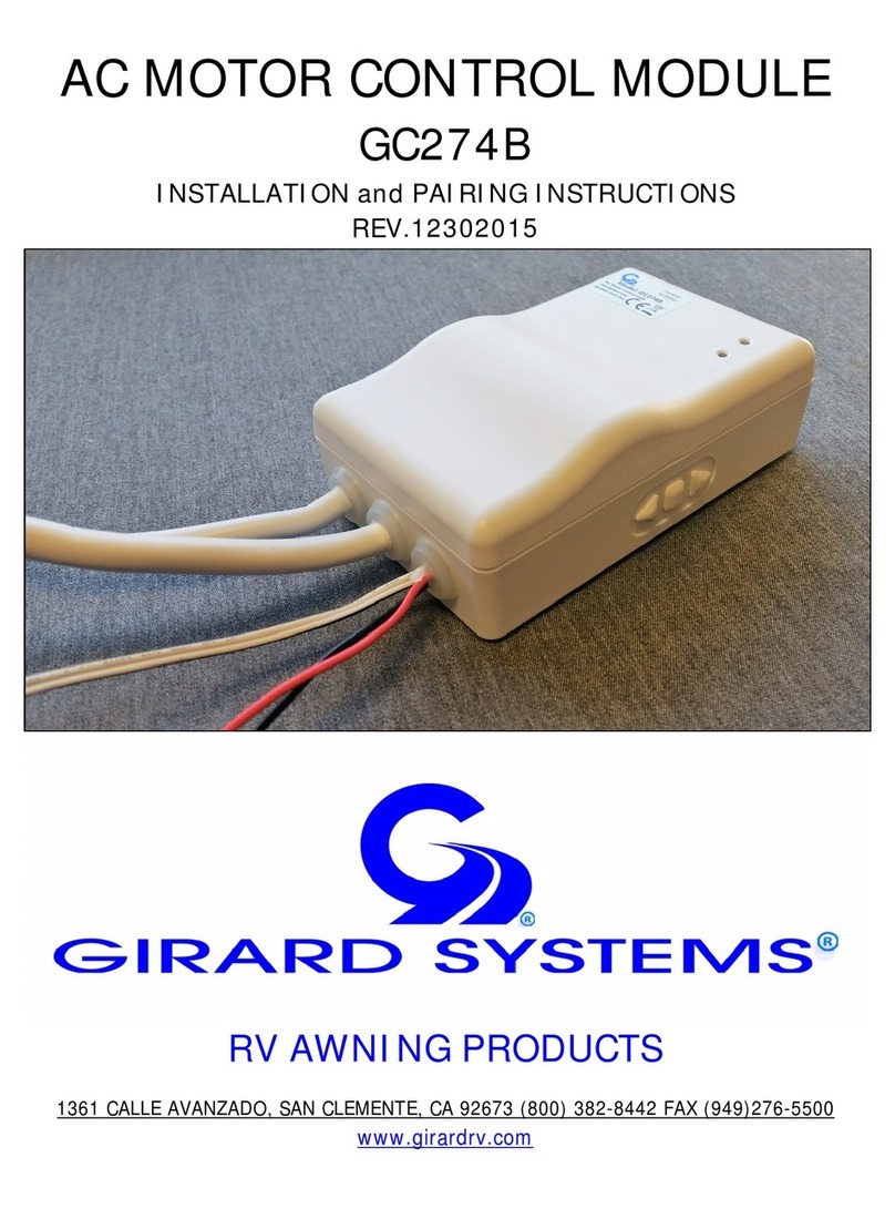 Girard Systems GC274B installation instructions