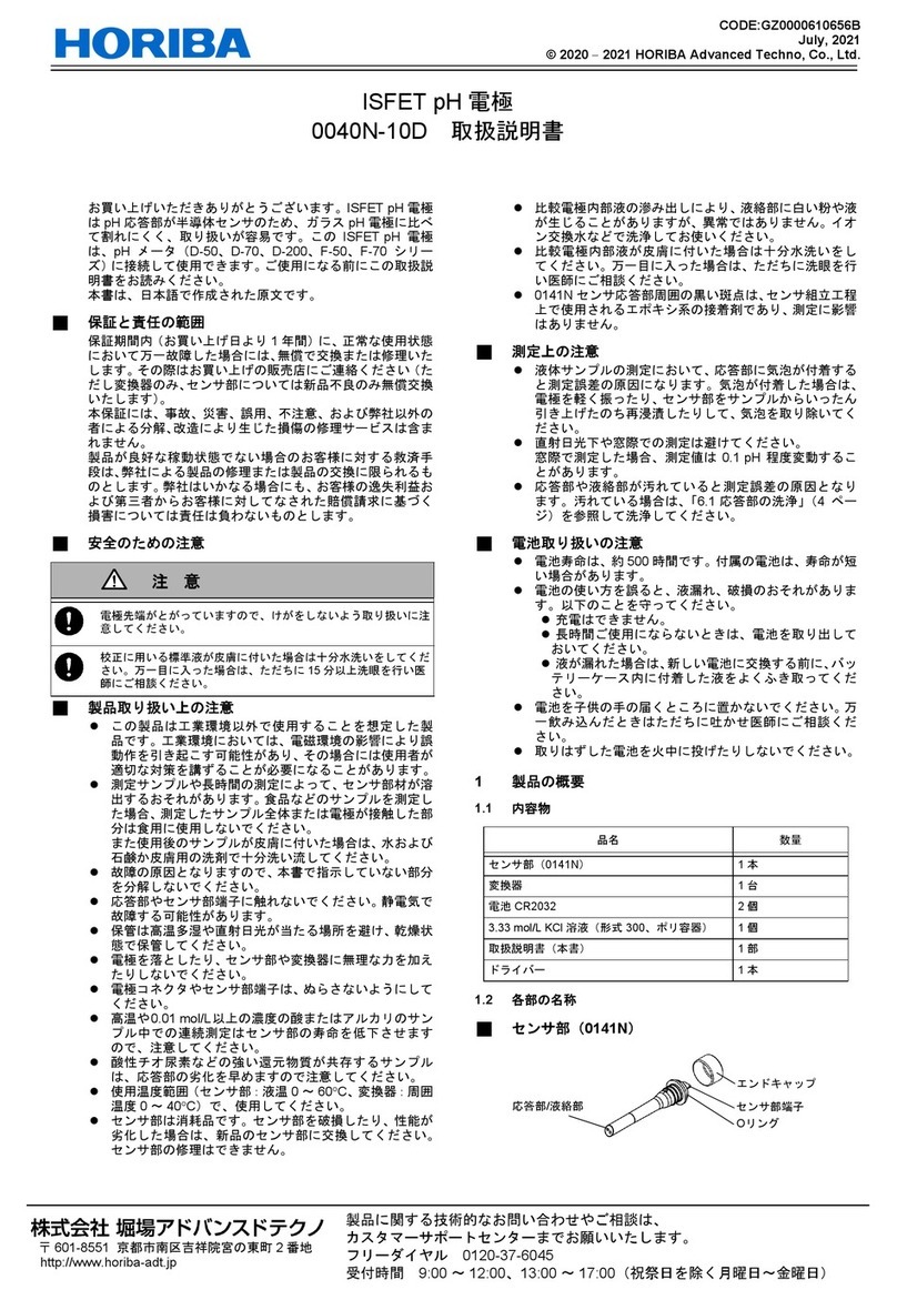 horiba 0040N-10D instruction manual
