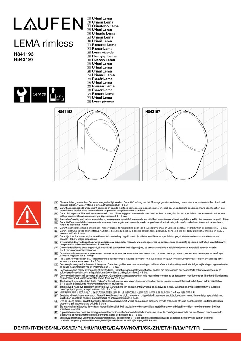 Laufen LEMA rimless H841193 manual