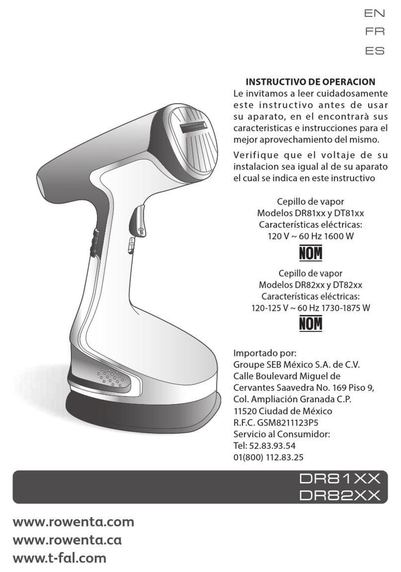 Rowenta X'CEL STEAM+ DR81 Series User manual