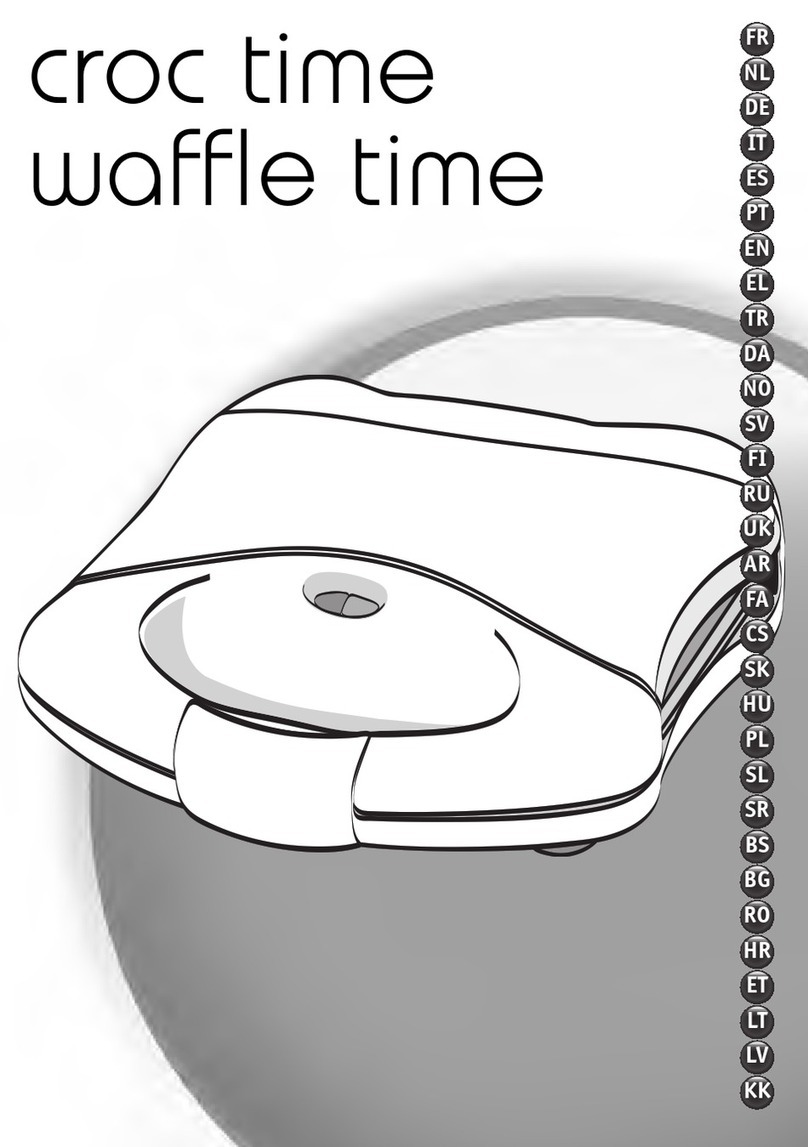 Moulinex waffle time User manual