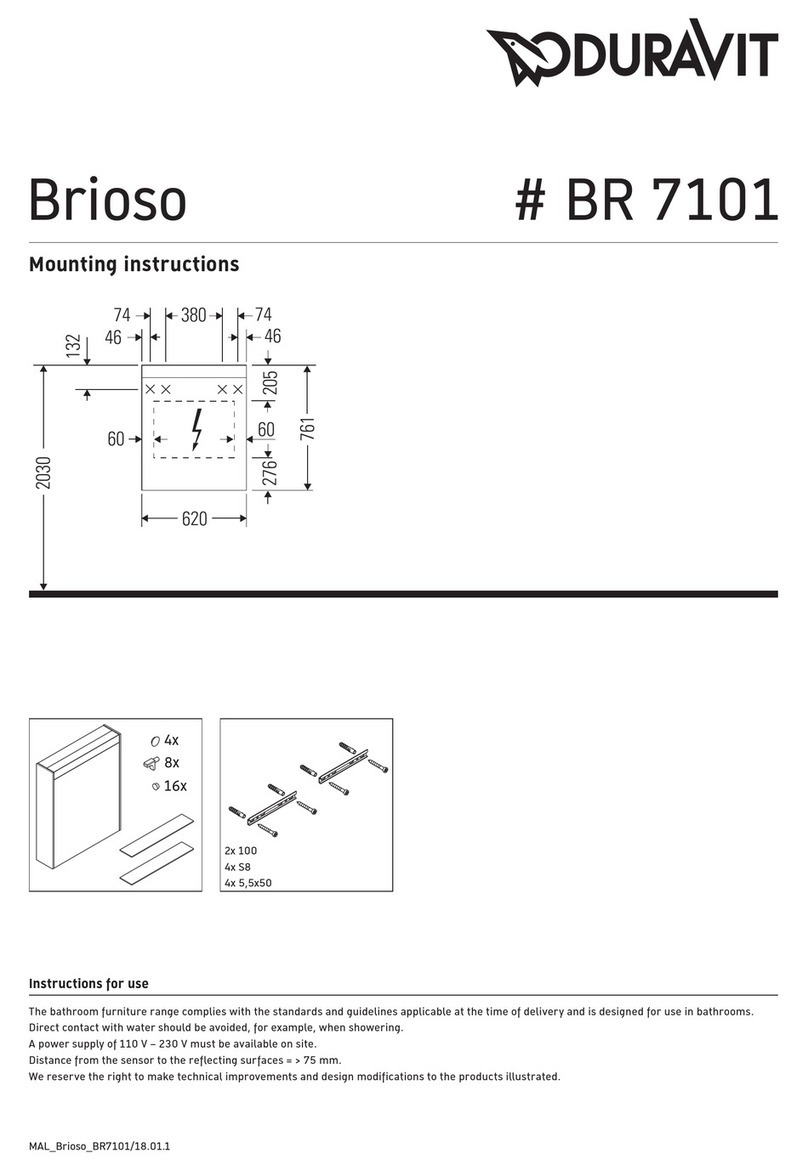 DURAVIT Brioso BR 7101 User manual DURAVIT Brioso BR 7101 User manual
