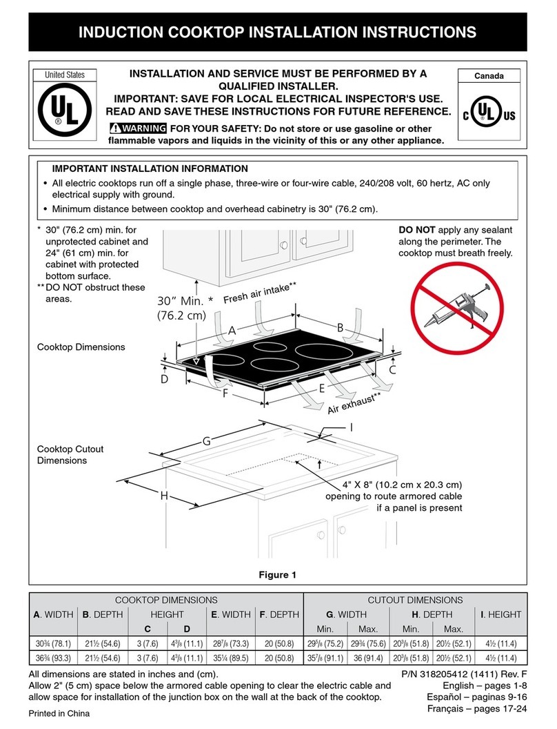 Electrolux E30IC80QSS installation instructions