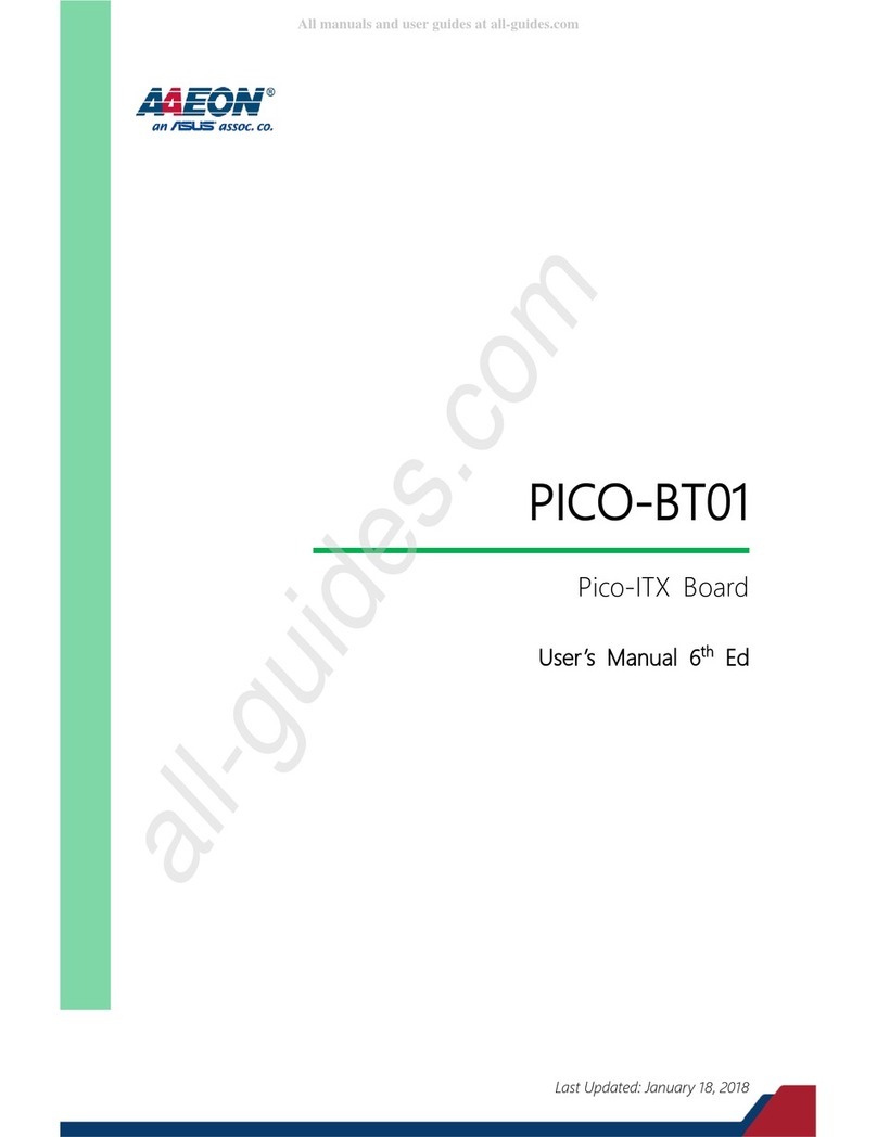 Asus AAEON PICO-BT01 User manual Asus AAEON PICO-BT01 User manual